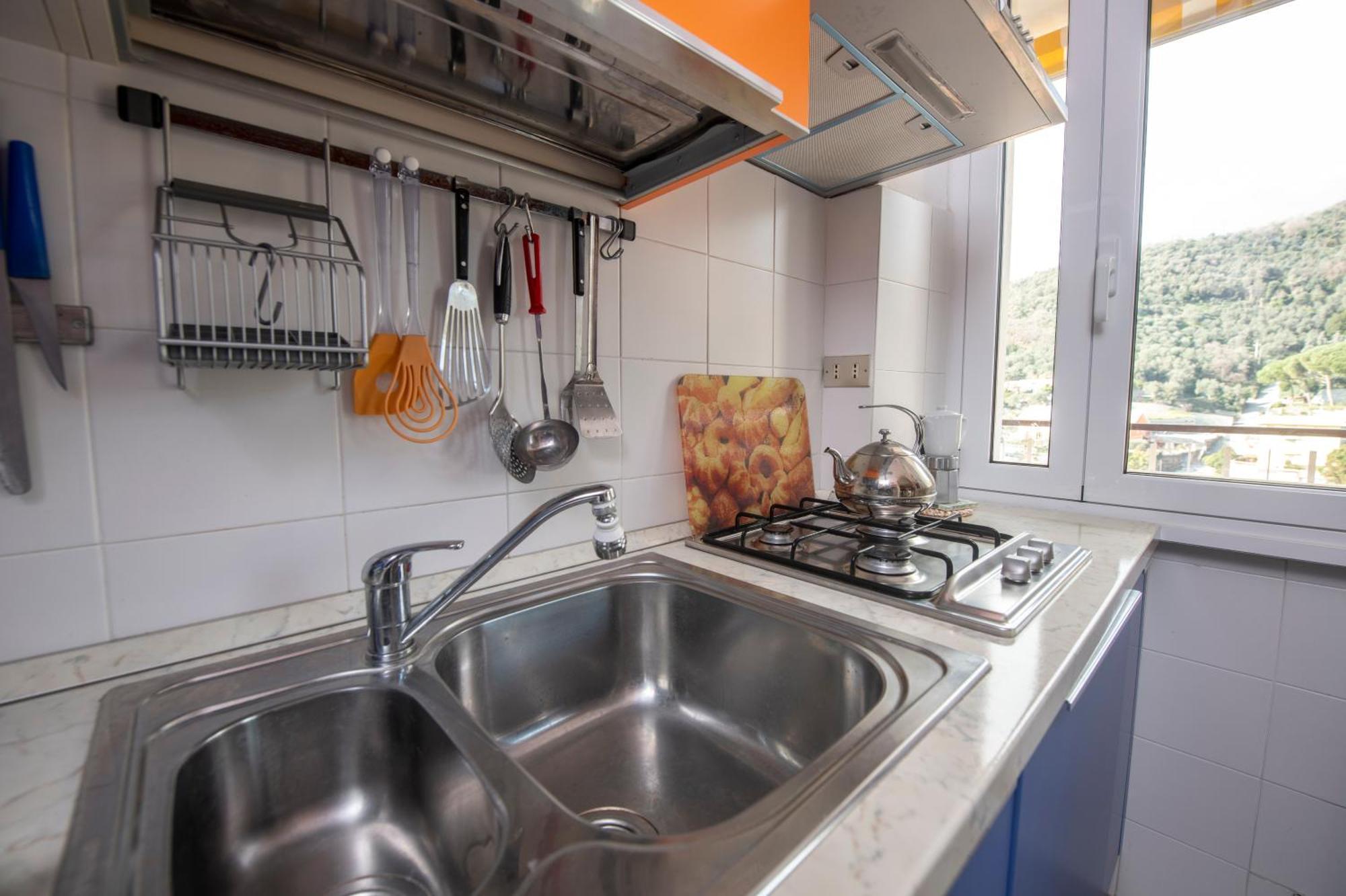 239 - Casa Del Sole Vista Mare Moneglia - 5Minuti A Piedi Dal Mare - Parcheggio Privato 아파트 외부 사진
