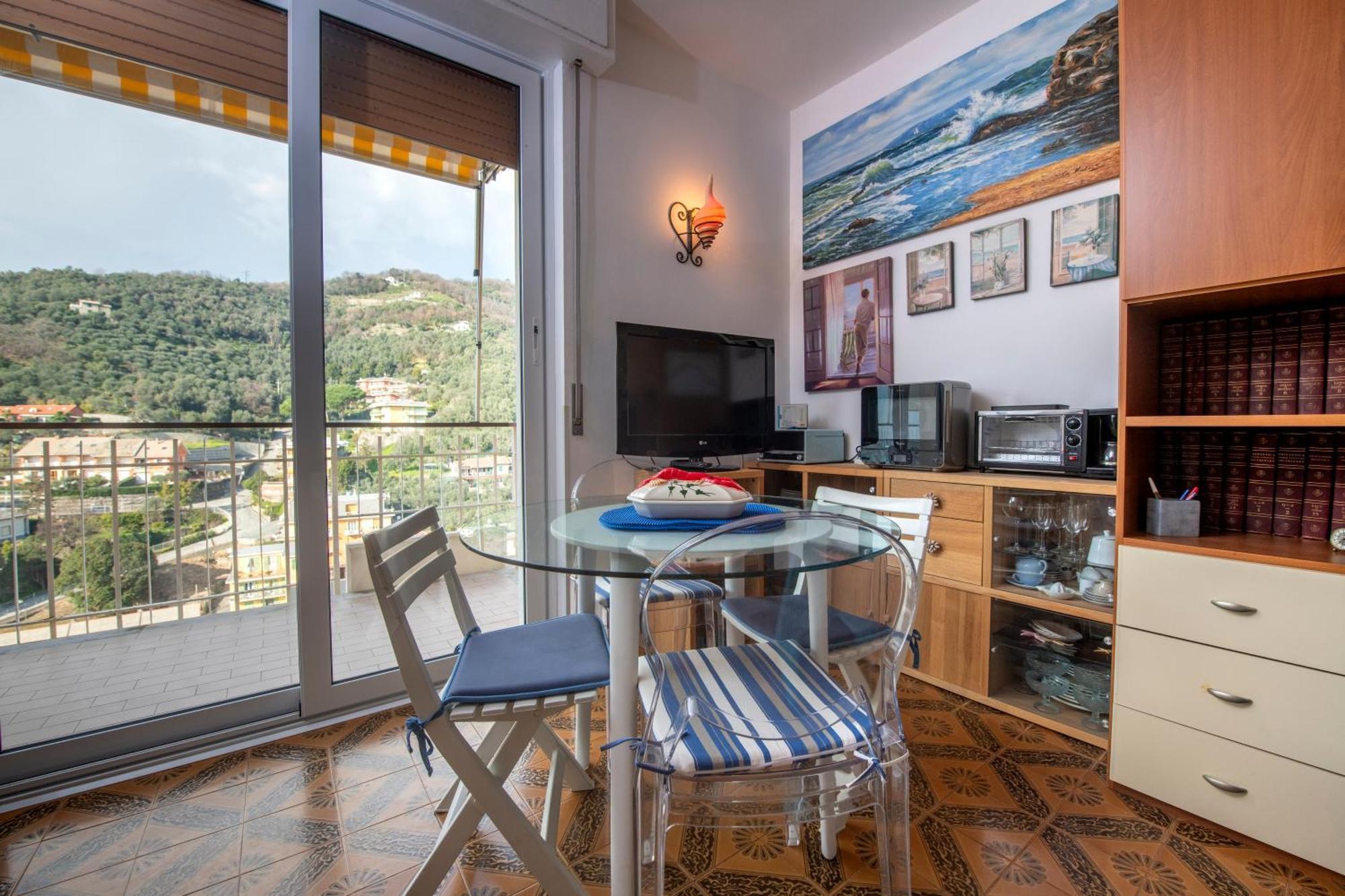 239 - Casa Del Sole Vista Mare Moneglia - 5Minuti A Piedi Dal Mare - Parcheggio Privato 아파트 외부 사진